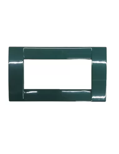 Placa Vimar Idea 16734.07 Classic 4 Módulos Verde Bosque